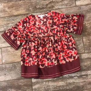 Monsoon silk printed top